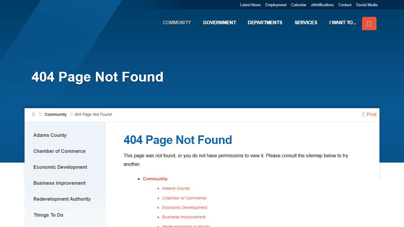 404 Page Not Found - City of Hastings, NE